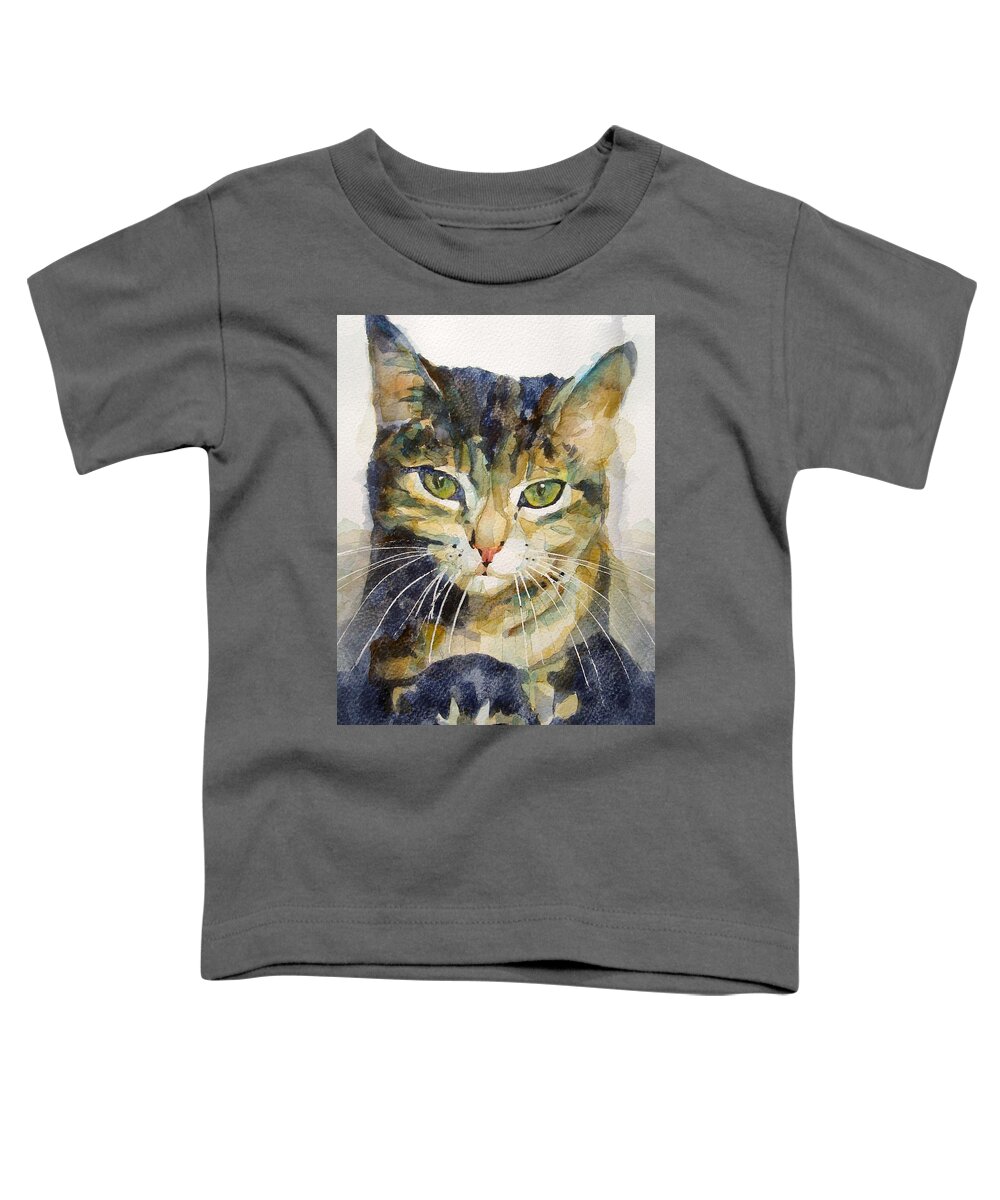 Kittens Toddler T-Shirt featuring the painting Baby I Love You by Paul Lovering