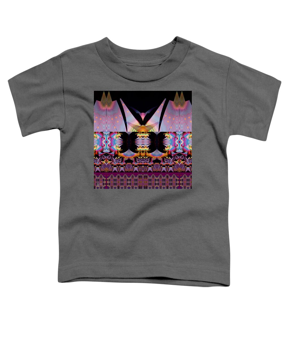 Abstract Toddler T-Shirt featuring the digital art Bali Hai by Jim Pavelle