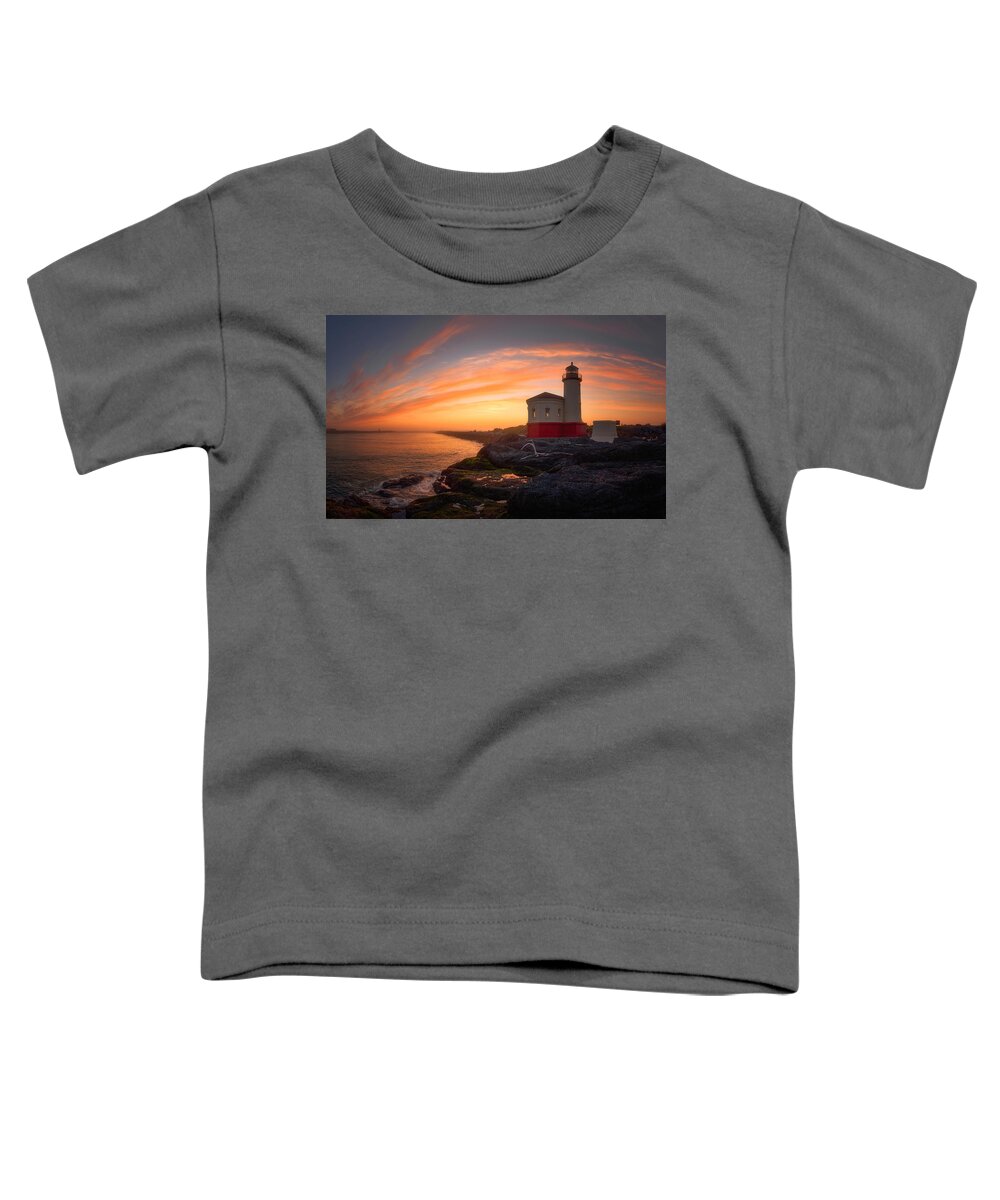 Sunset Toddler T-Shirt featuring the photograph Bandon Sundown by Darren White
