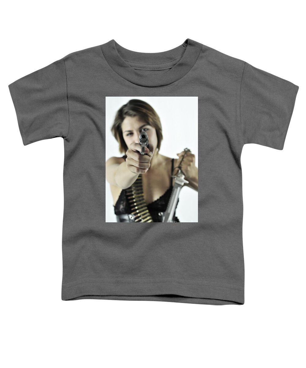 Fetish Photographs Toddler T-Shirt featuring the photograph Battle royale by Robert WK Clark