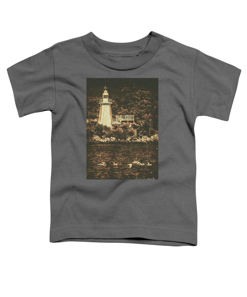 Seafaring Toddler T-Shirt featuring the photograph Beacon bay by Jorgo Photography