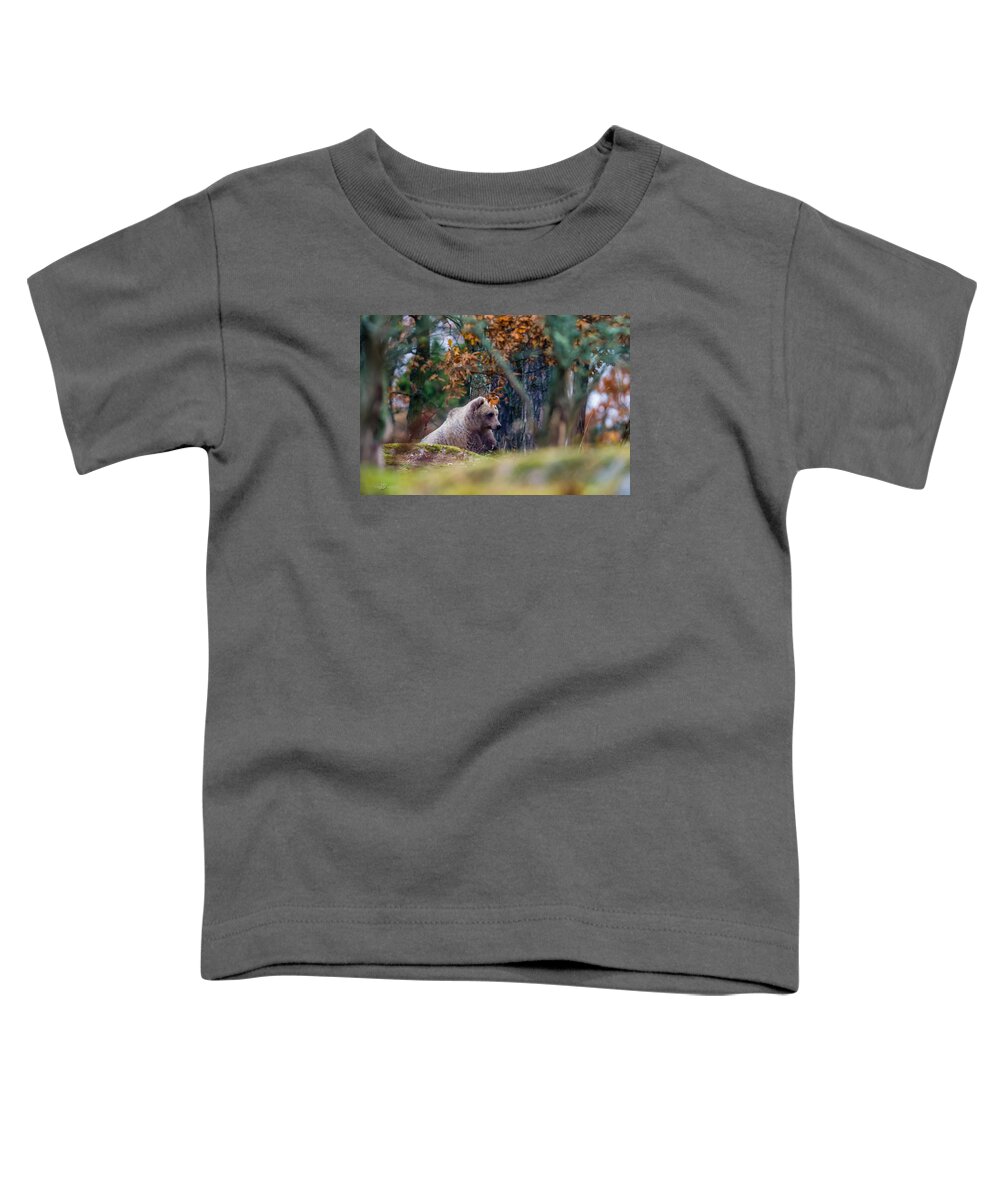 Bear Toddler T-Shirt featuring the photograph Bear by Torbjorn Swenelius