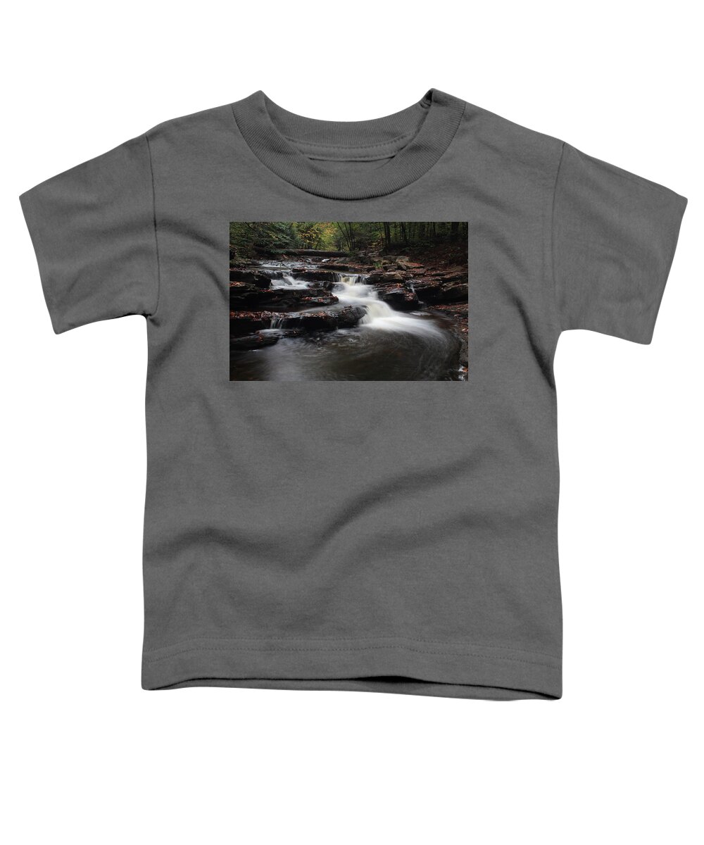 Photo Of A Waterfall Toddler T-Shirt featuring the photograph Beautiful Waterfall by Scott Burd