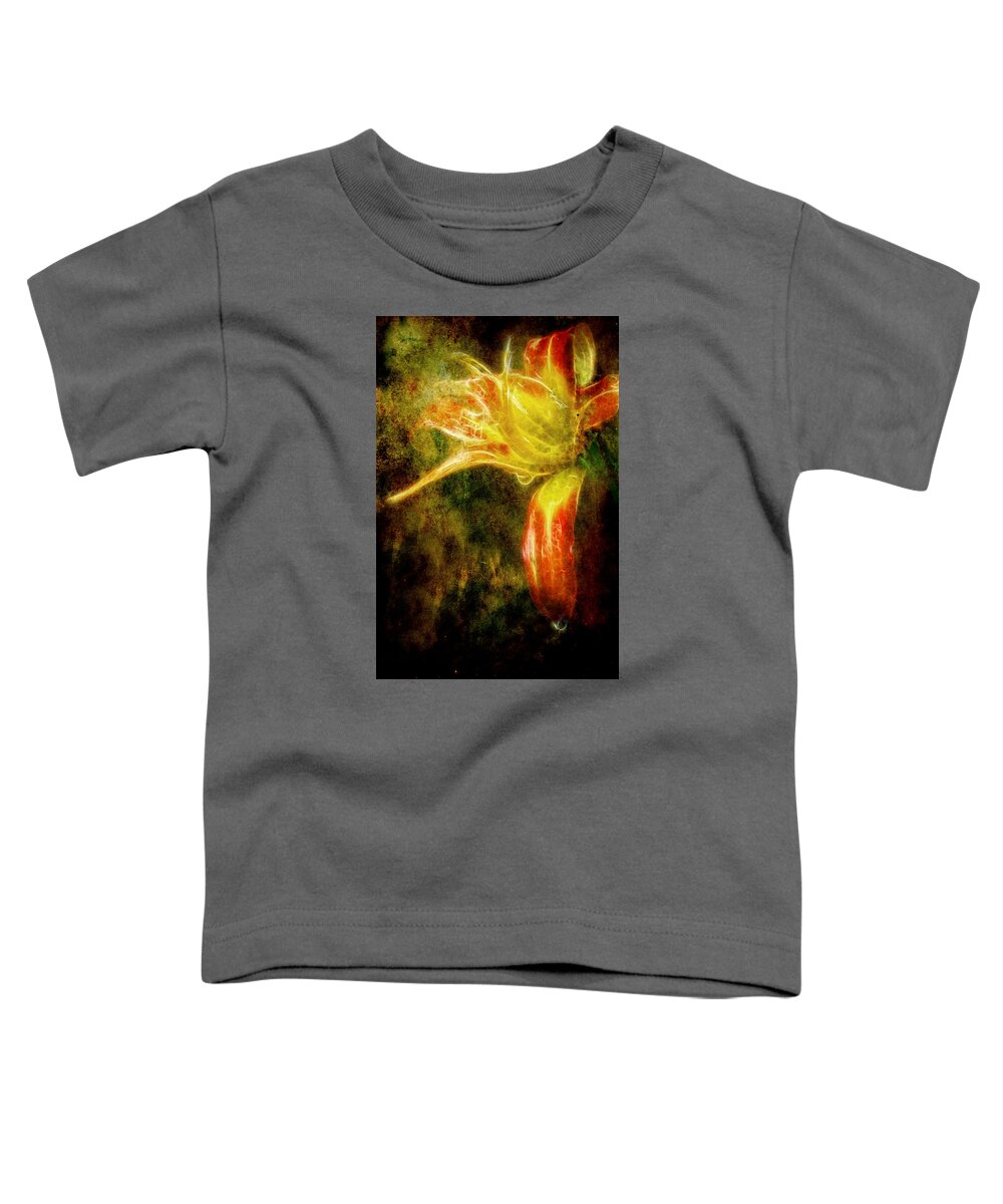 Flower Toddler T-Shirt featuring the photograph Beauty in the Darkness by Cameron Wood
