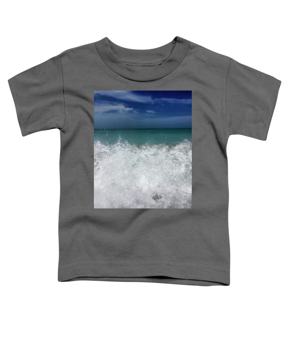 Ocean Toddler T-Shirt featuring the photograph Beckon by Terri Hart-Ellis