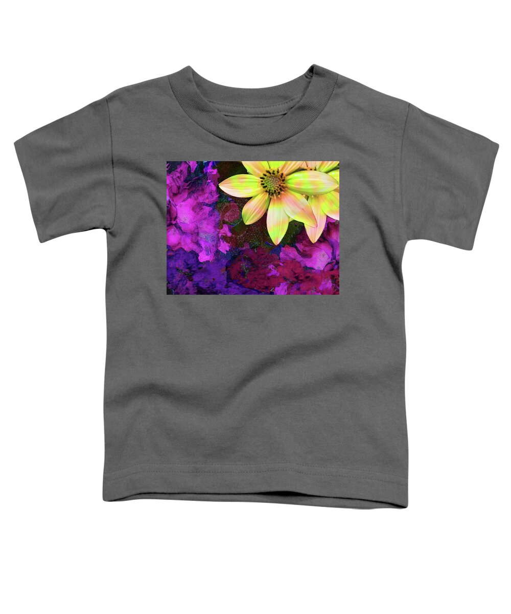 Flowers Toddler T-Shirt featuring the digital art Beginnings 2 - Contrasts by Rod Whyte