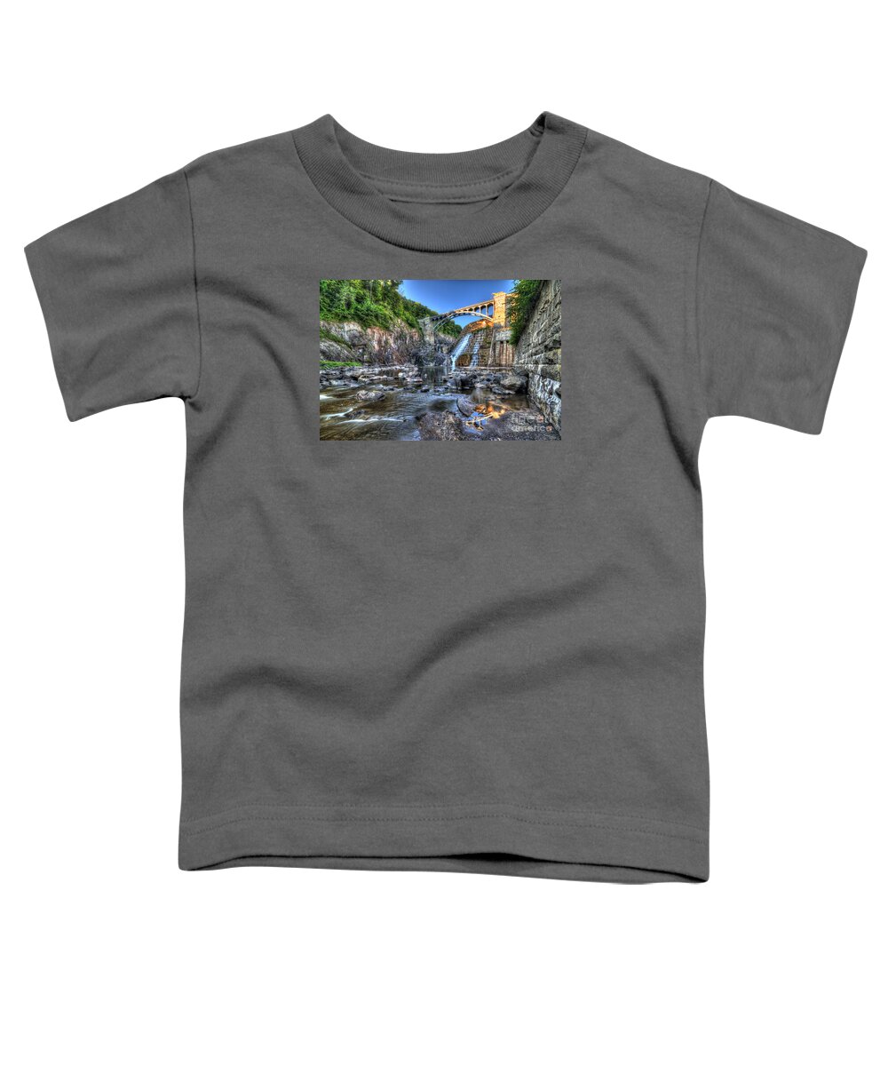 Croton Dam Toddler T-Shirt featuring the photograph Below the Dam by Rick Kuperberg Sr