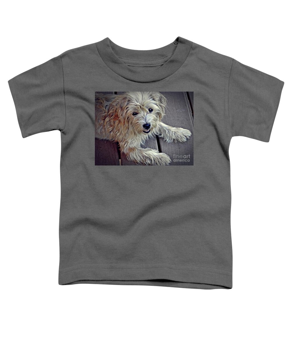 Dog Toddler T-Shirt featuring the photograph Benjy Girl by Sarah Loft