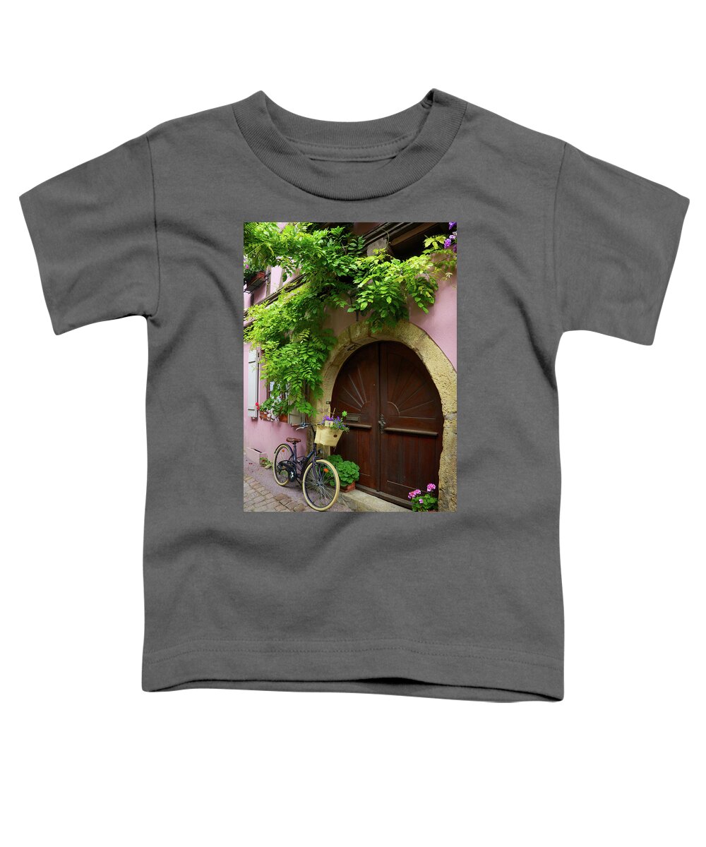 Bicycle Toddler T-Shirt featuring the photograph Bicycle and Ivy by Rebekah Zivicki