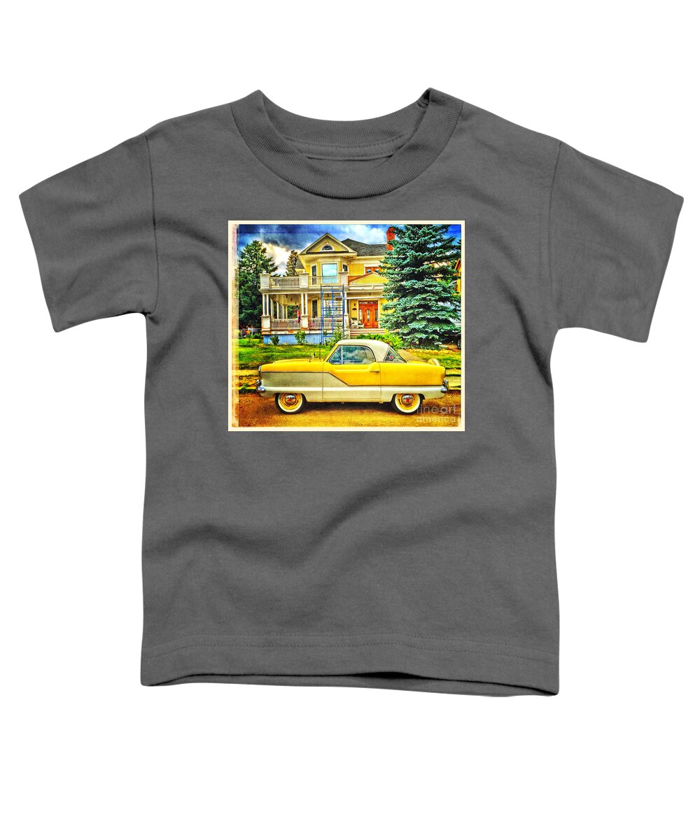 Big Toddler T-Shirt featuring the photograph Big Yellow Metropolis by Craig J Satterlee