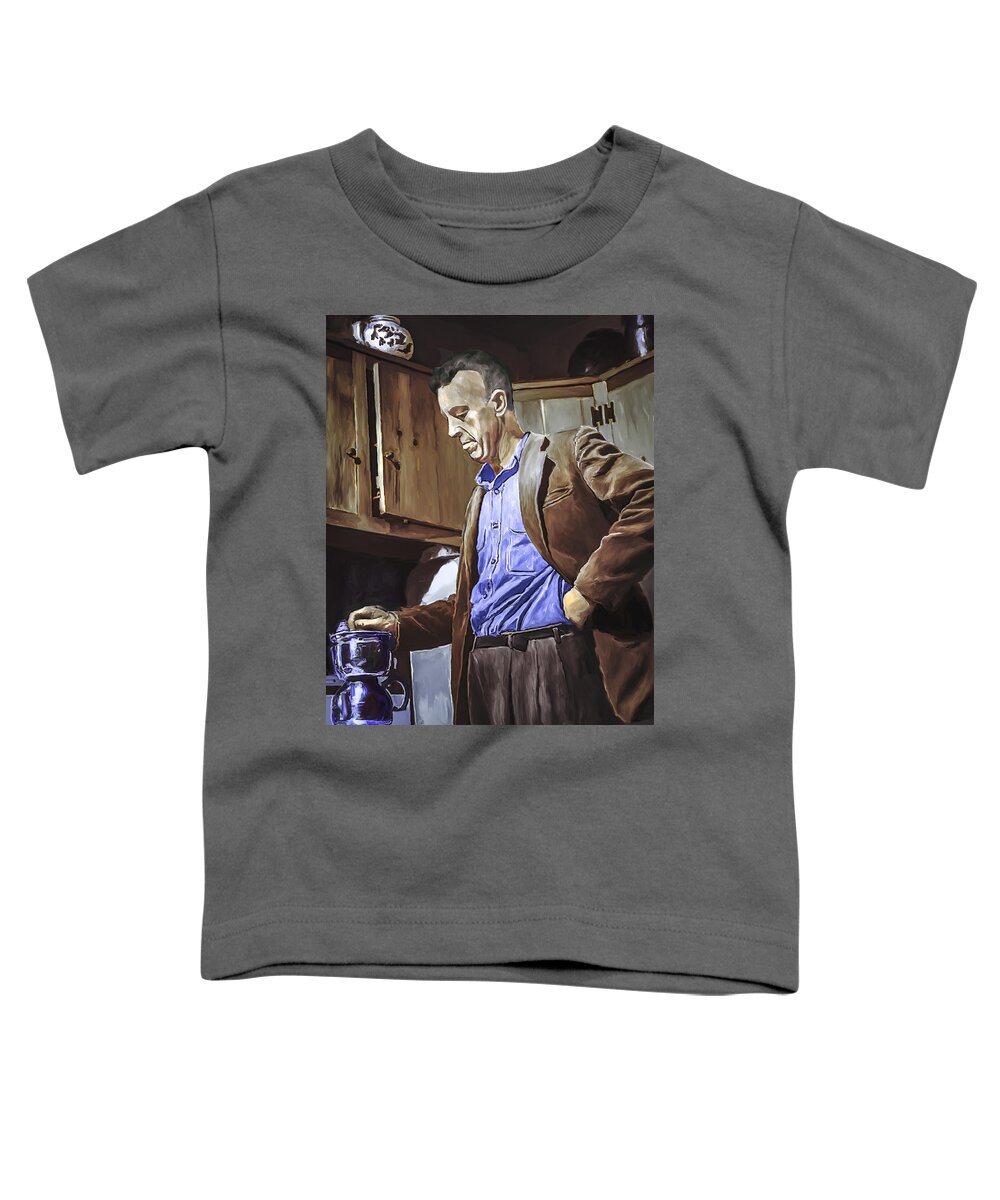 Painting Toddler T-Shirt featuring the painting Bill Wilson by Rick Mosher