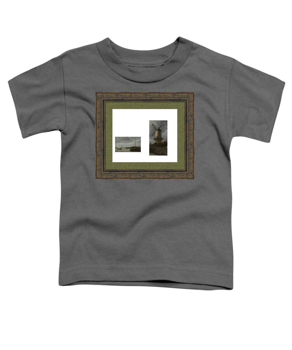  Toddler T-Shirt featuring the digital art Black and White Collection by David Bridburg