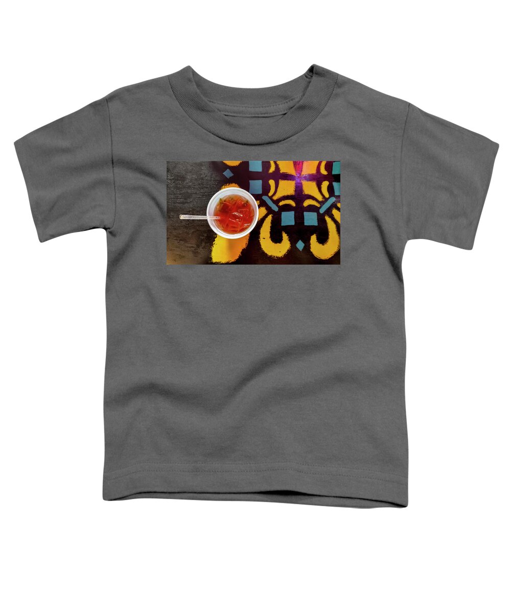 Bloody Mary Toddler T-Shirt featuring the photograph Bloody at Deja Vue by Jeff Kurtz