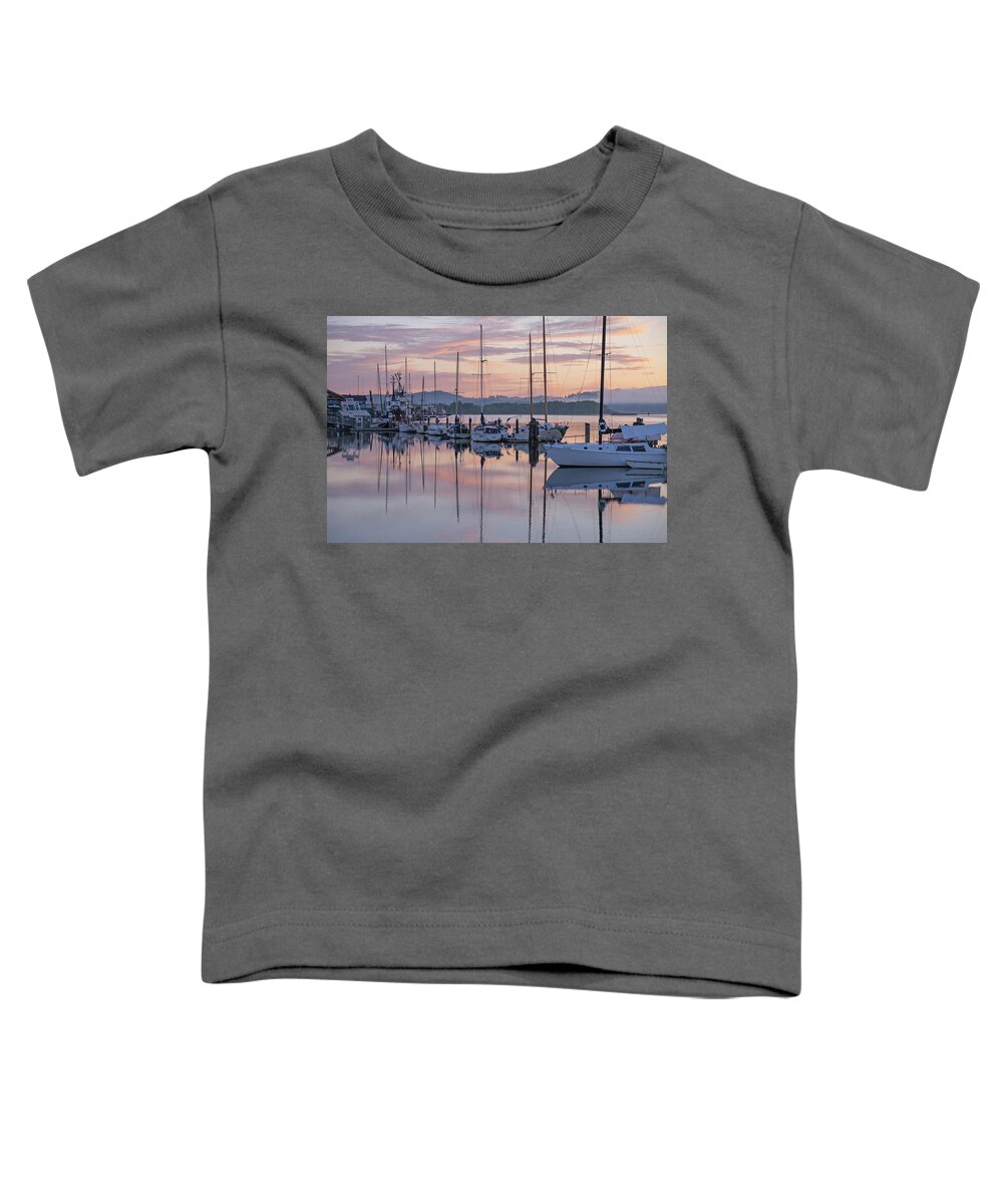 Boats Toddler T-Shirt featuring the photograph Boats in Pastel by Suzy Piatt