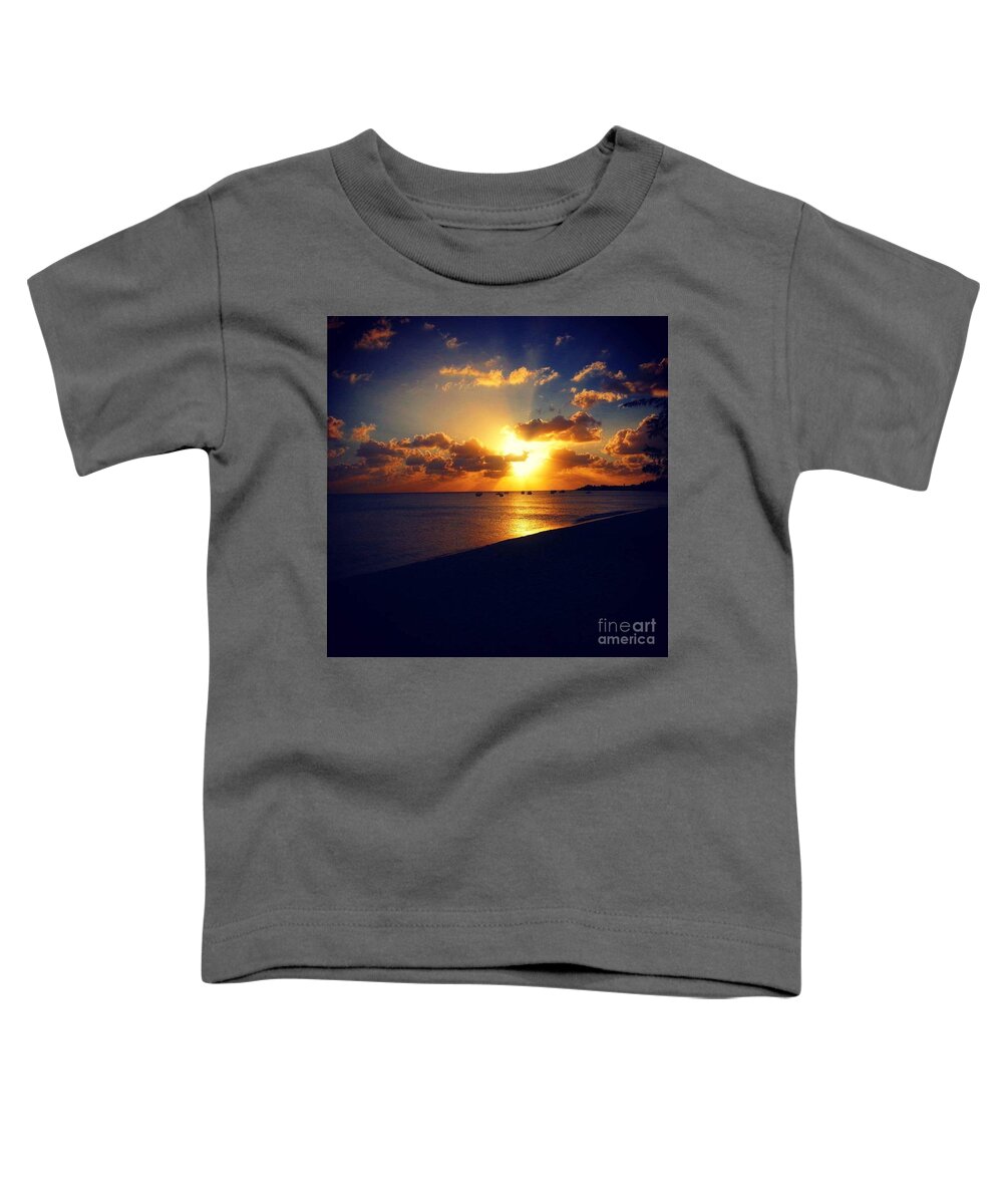 Water Toddler T-Shirt featuring the photograph Boggy Sand Sunset 4 by Jerome Wilson