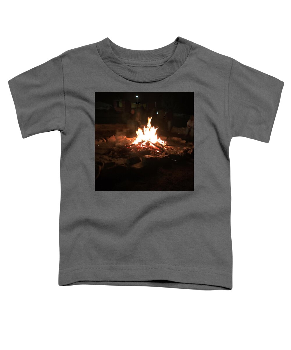 Bonfire Toddler T-Shirt featuring the photograph Bonfire by Chris Montcalmo