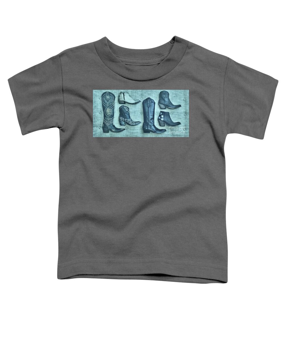 Boots Toddler T-Shirt featuring the photograph Boots by Allen Sign in Austin Texas by Janette Boyd