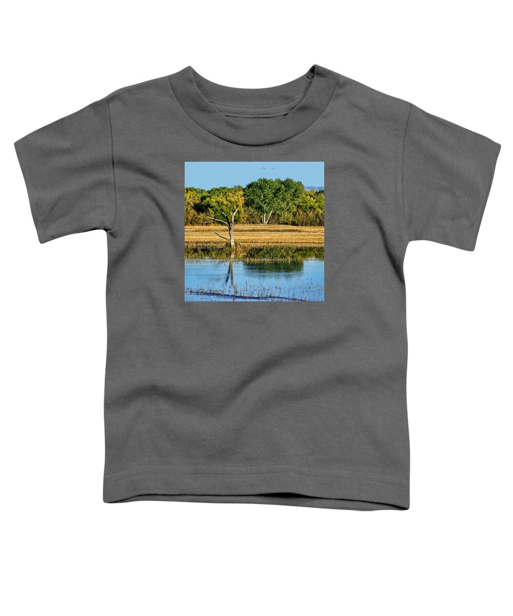 New Mexico Toddler T-Shirt featuring the photograph Bosque del Apache - New Mexico by Nikolyn McDonald