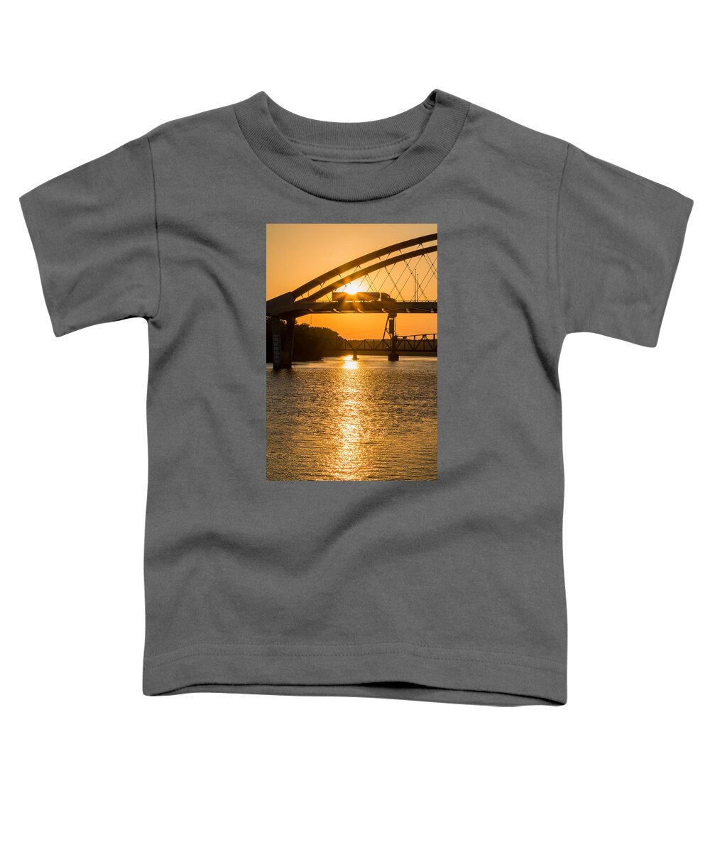 Bridge Toddler T-Shirt featuring the photograph Bridge Sunrise #2 by Patti Deters