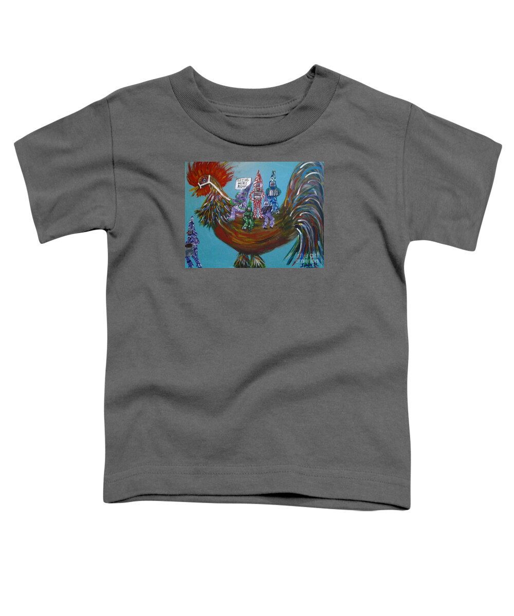 Bring More Roux Toddler T-Shirt featuring the painting Bring More Roux by Seaux-N-Seau Soileau
