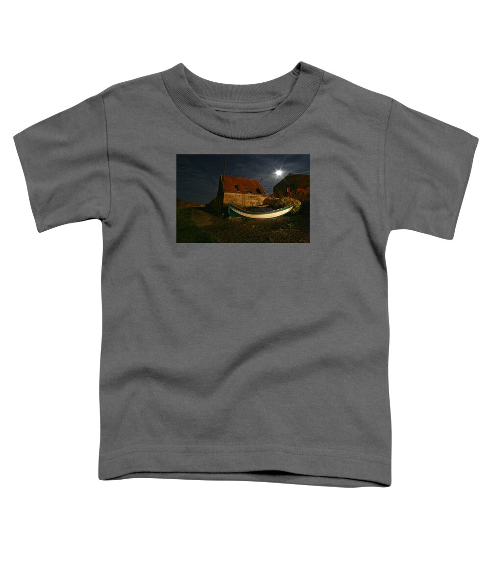Boat Toddler T-Shirt featuring the photograph Brora Boat House by Robert Och