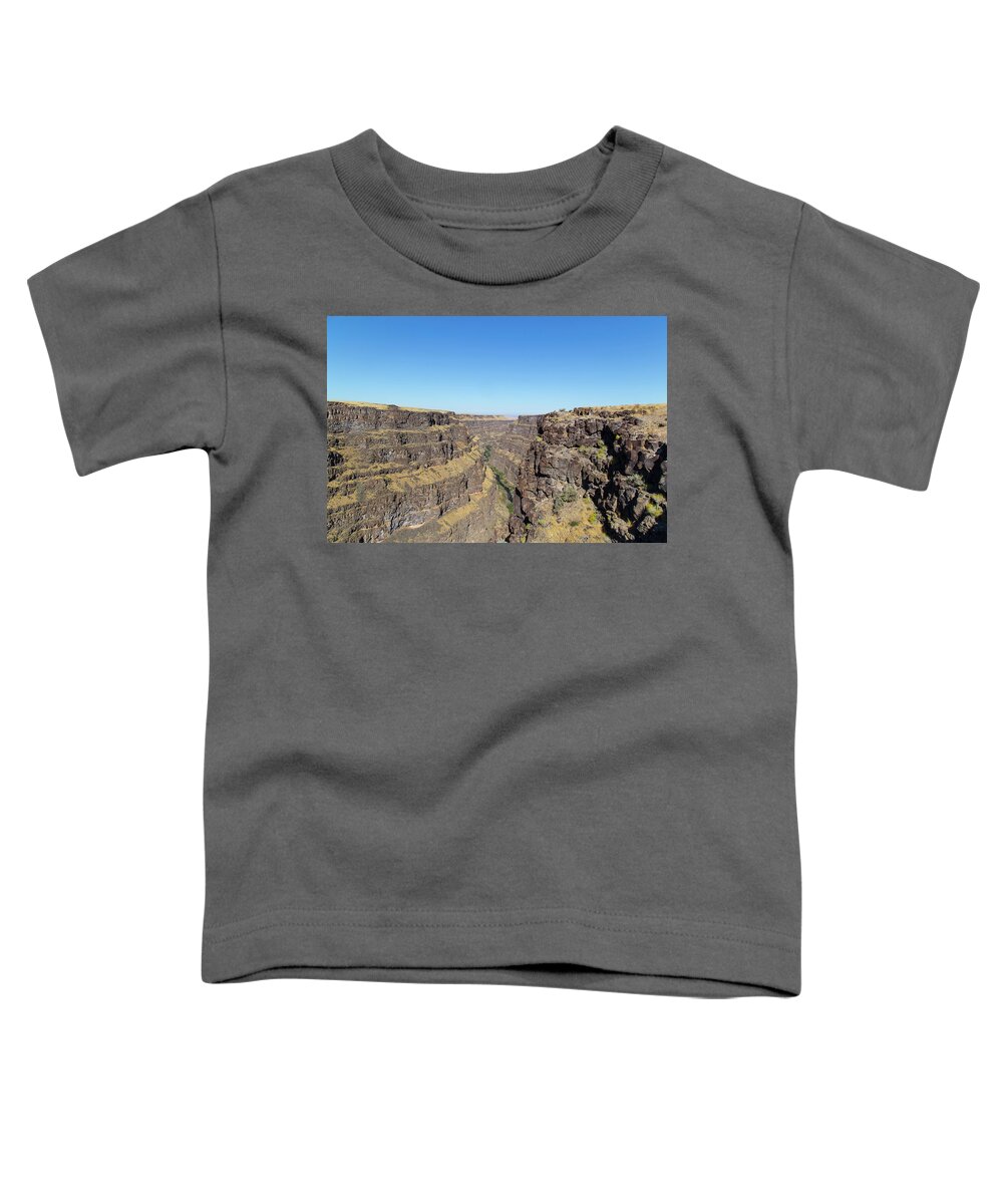 Bruneau Canyon Toddler T-Shirt featuring the photograph Bruneau Canyon Overlook, Idaho by Dart Humeston