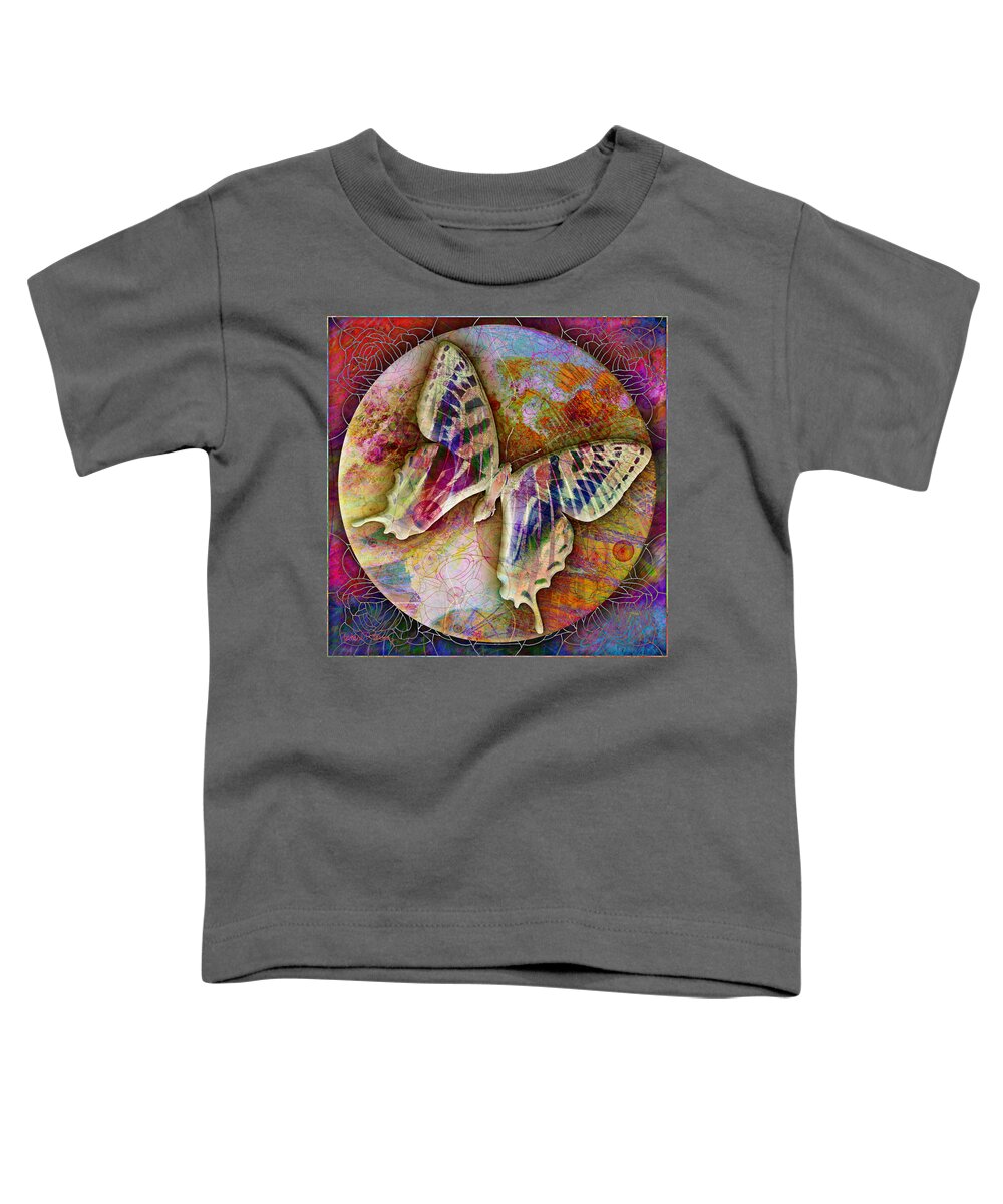 Butterfly Toddler T-Shirt featuring the digital art Butterfly by Barbara Berney
