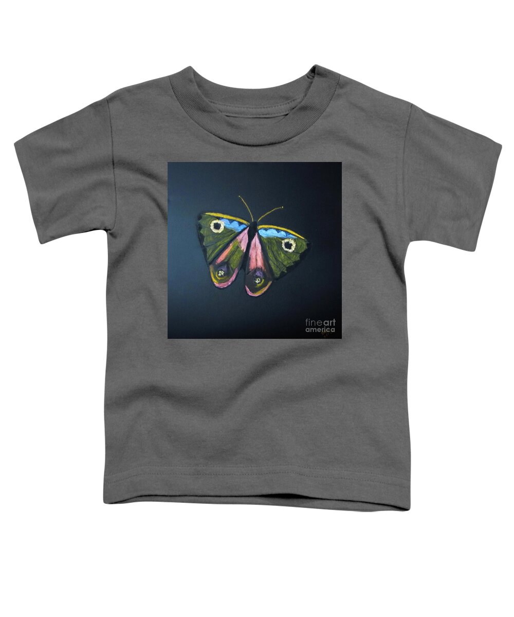 Shining Acrylic Metal Colors Toddler T-Shirt featuring the photograph Butterfly by Pilbri Britta Neumaerker
