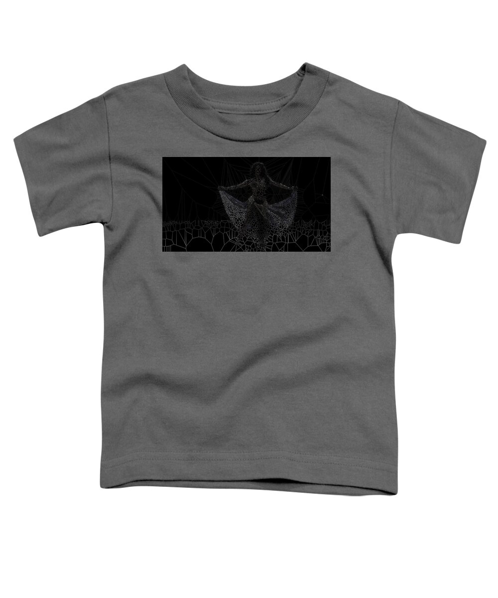 Vorotrans Toddler T-Shirt featuring the digital art Butterfly by Stephane Poirier