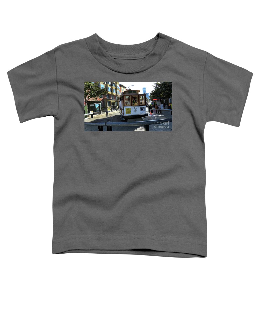 Cable Car Toddler T-Shirt featuring the photograph Cable Car Turnaround by Steven Spak