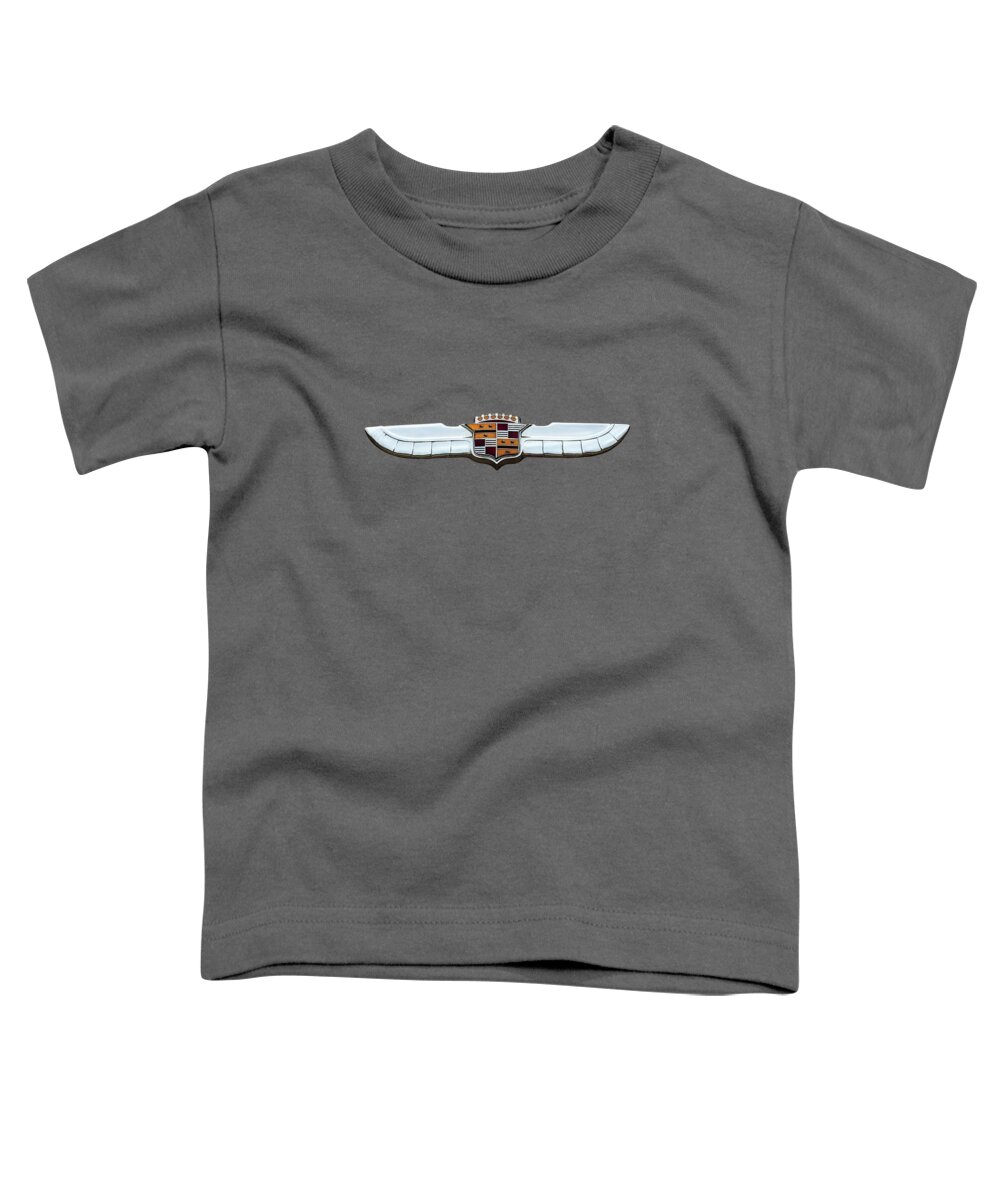 Cadillac Toddler T-Shirt featuring the digital art Caddy Wings by Douglas Pittman