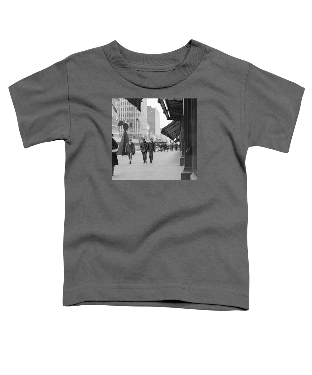 Book Work Toddler T-Shirt featuring the photograph Calder sculpture on Nicollet Mal by Mike Evangelist