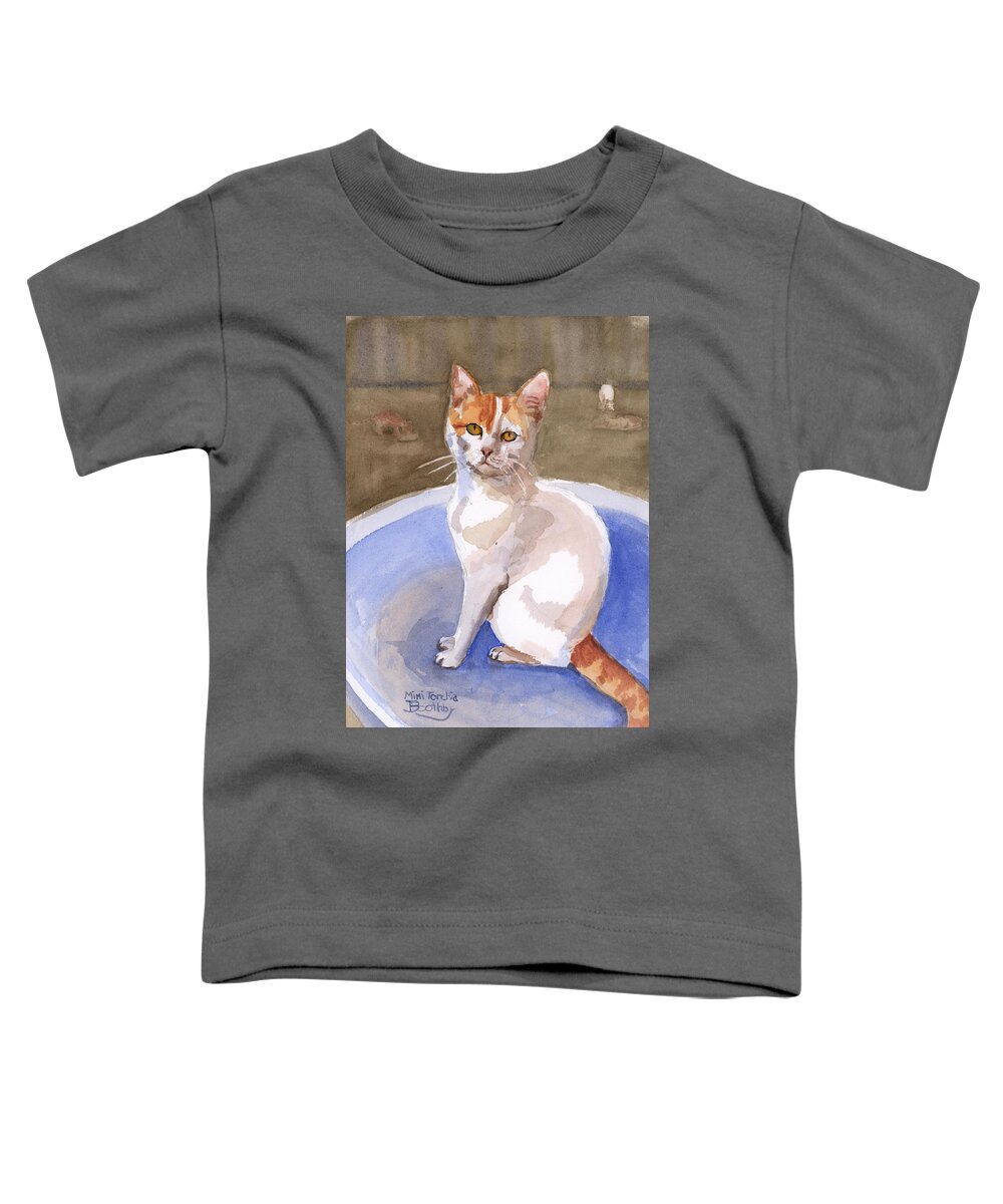  Toddler T-Shirt featuring the painting Camillia by Mimi Boothby