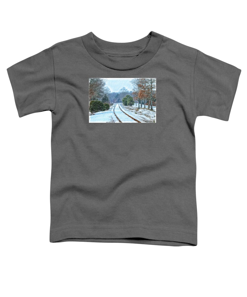 Cape Cod Toddler T-Shirt featuring the photograph Cape Cod Rail And Trail by Constantine Gregory