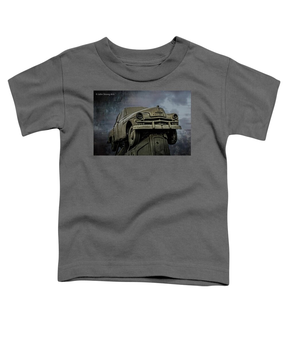Alliance Toddler T-Shirt featuring the photograph Carhenge - Plymouth Rock by John Strong