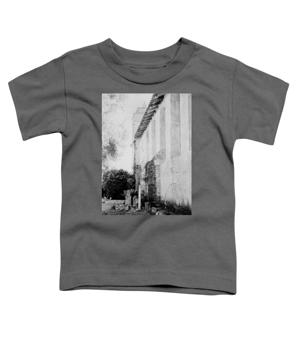 Carmel Toddler T-Shirt featuring the photograph Carmel Mission Cemetery by Paul W Faust - Impressions of Light
