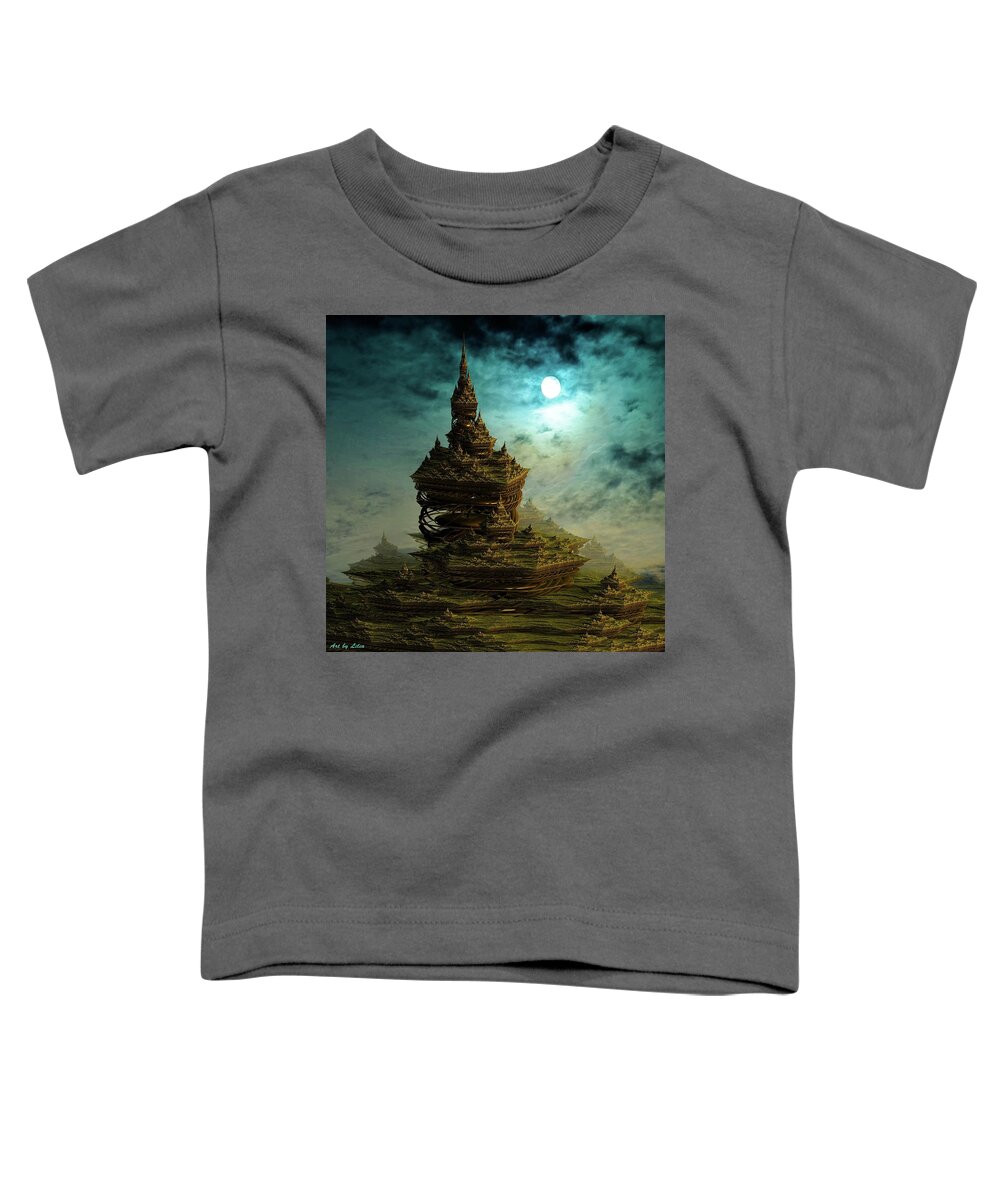 Castle Toddler T-Shirt featuring the digital art Castle in Dreamland 7 by Lilia S