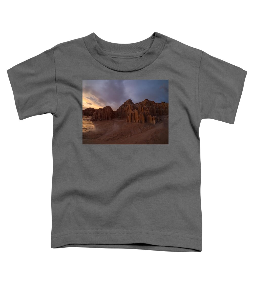 Cathedral Gorge Toddler T-Shirt featuring the photograph Cathedral Gorge by Emily Dickey