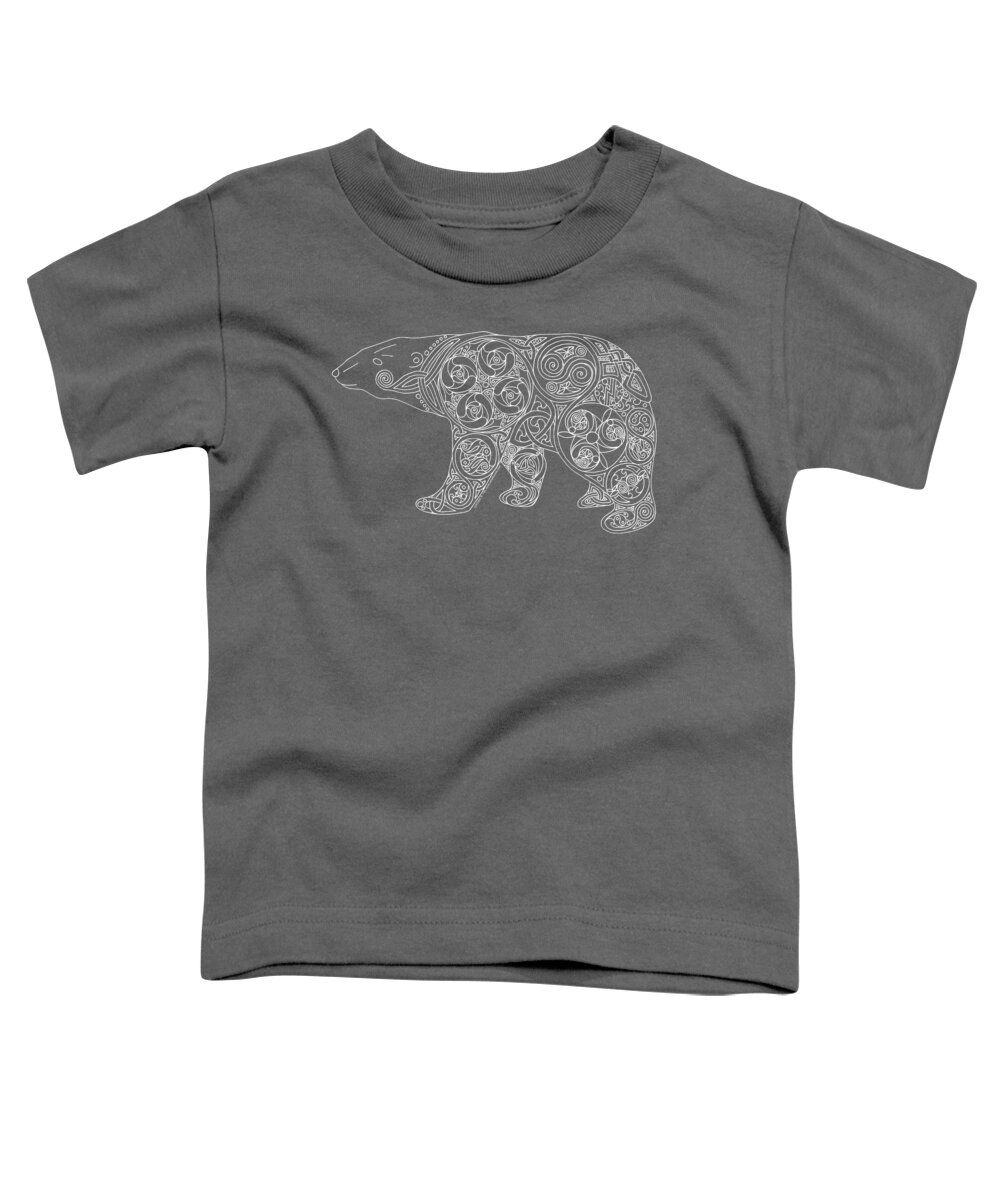 Artoffoxvox Toddler T-Shirt featuring the photograph Celtic Polar Bear by Kristen Fox