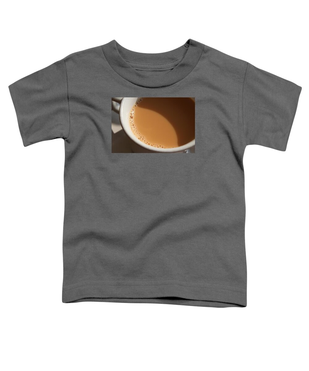 Chai Toddler T-Shirt featuring the photograph Chai at the Evelyn Hotel, Nanital by Jennifer Mazzucco