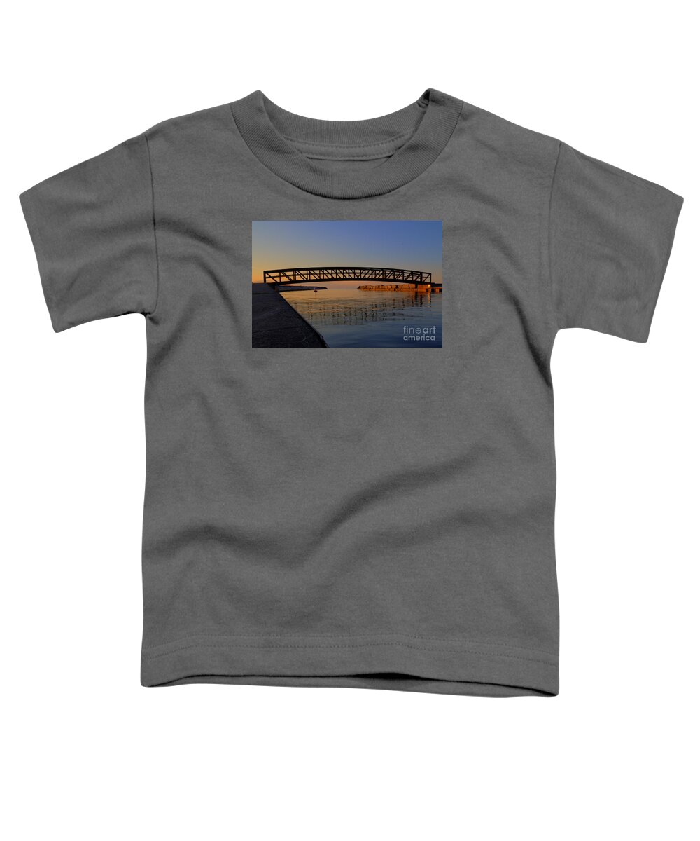 Sunset Toddler T-Shirt featuring the photograph Channel Sunset by Rod Best