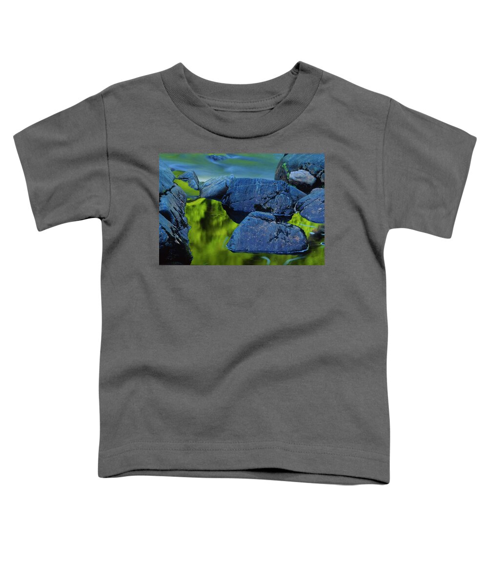 Spring Toddler T-Shirt featuring the photograph Cheticamp River Spring Reflections #2 by Irwin Barrett