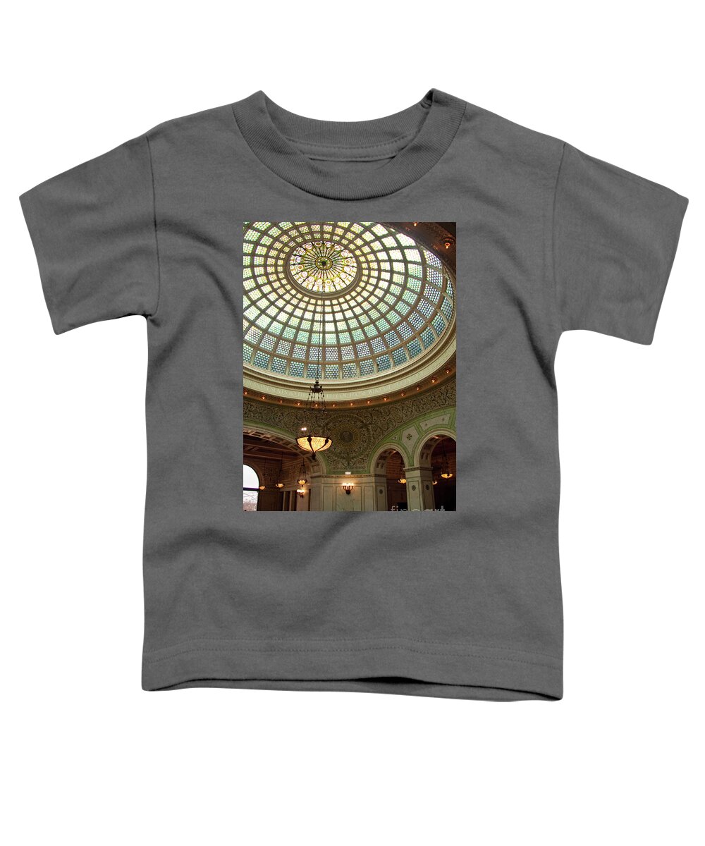 Art Toddler T-Shirt featuring the photograph Chicago Cultural Center Dome by David Levin