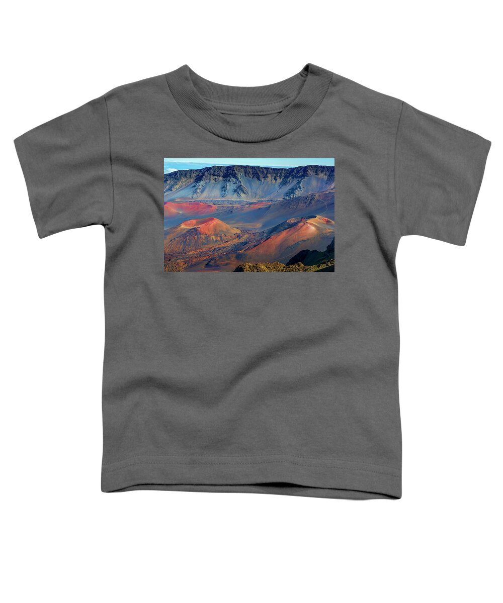 Haleakala Toddler T-Shirt featuring the photograph Cinder Cones by Kelley King