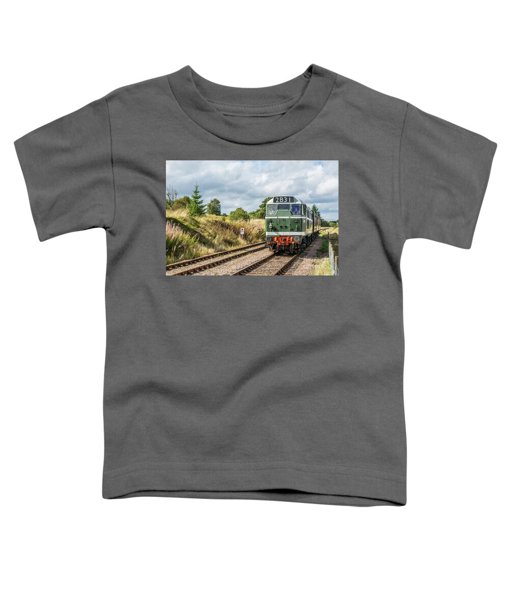 Pontypool And Blaenavon Railway Toddler T-Shirt featuring the photograph Class 31 Diesel 4 by Steve Purnell