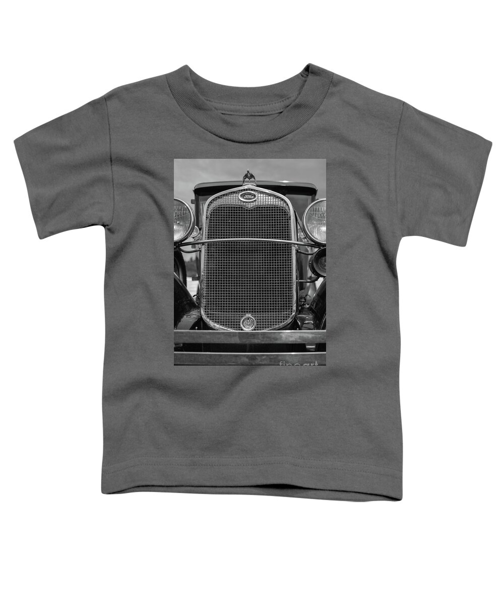 Car Toddler T-Shirt featuring the photograph Classic Old Ford Car Model A by Edward Fielding