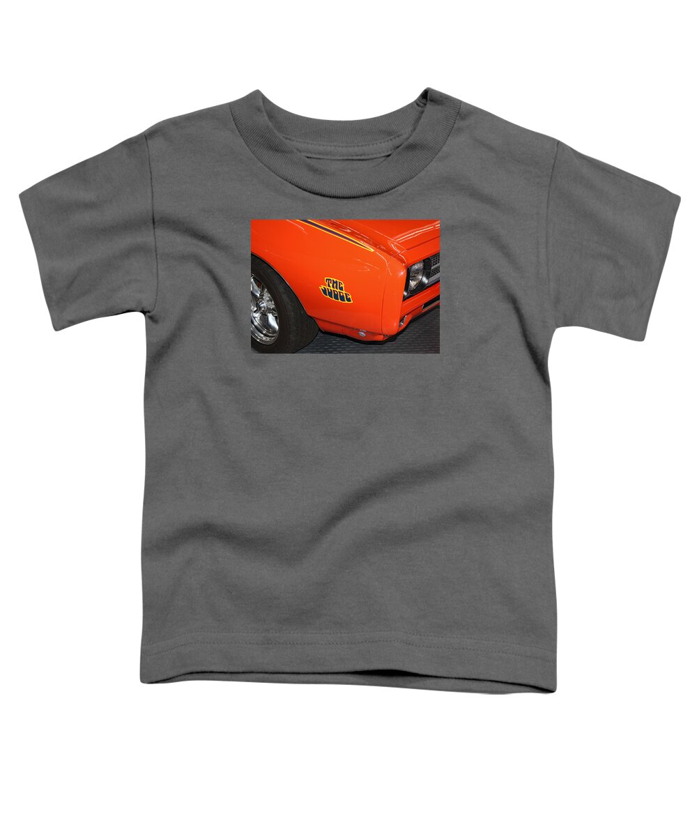 Pontiac Toddler T-Shirt featuring the photograph Classic Pontiac The Judge by DB Hayes