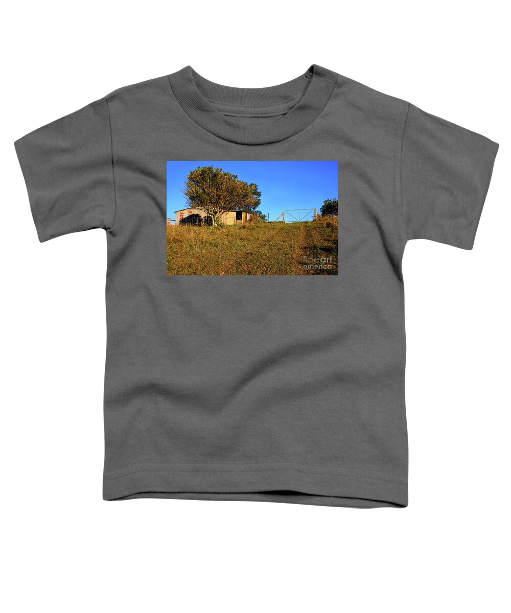 Clear Day At The Farm Toddler T-Shirt featuring the photograph Clear Day at the Farm by Kaye Menner by Kaye Menner
