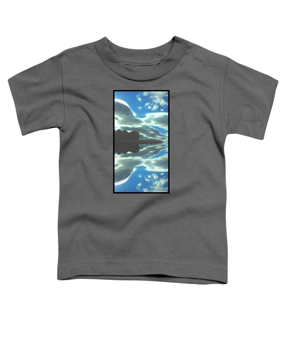 Landscape Toddler T-Shirt featuring the photograph Cloud Drama Reflections by Anastasia Savage Ealy