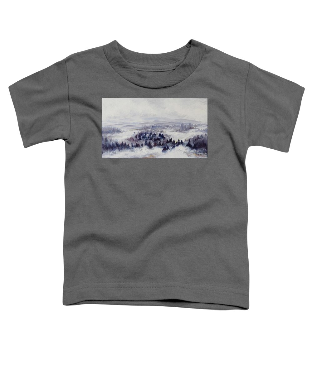 Clouds Toddler T-Shirt featuring the painting Clouds by Robert Foster